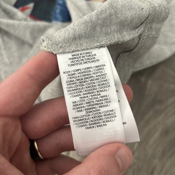 Polo Ralph Lauren Bear Christmas T Shirt Hoodie Gray Boys Size L(14-16) NWT - Picture 9 of 9